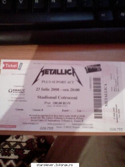 eu ma duc la mai vine? concert metallica